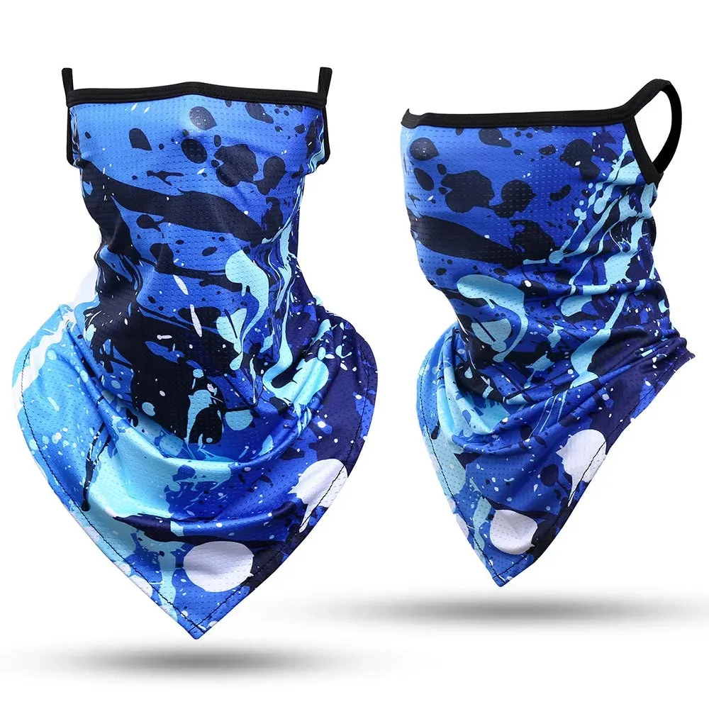 Ice Silk Sports Bandana Masks Triangle Face Covering Cool Ski Mask Cycling Running Hiking Tube Scarf Neck Gaiter Men Women