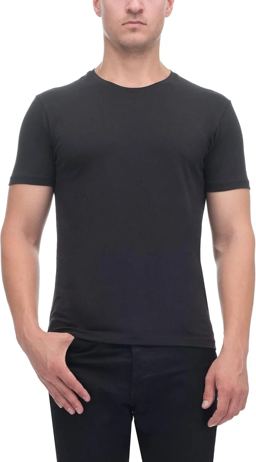 Iconic T Short Sleeve Crew Neck Pima Cotton Solid Men's Shirt