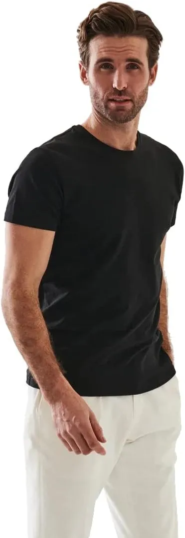 Iconic T Short Sleeve Crew Neck Pima Cotton Solid Men's Shirt