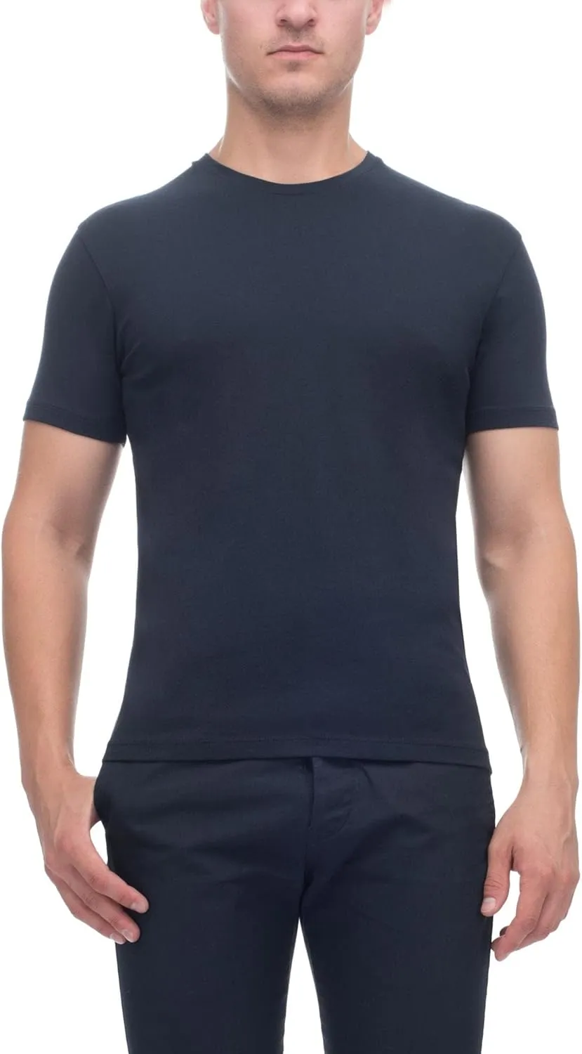 Iconic T Short Sleeve Crew Neck Pima Cotton Solid Men's Shirt