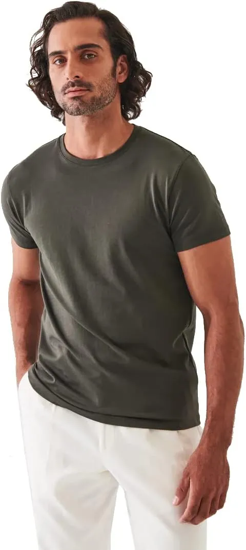 Iconic T Short Sleeve Crew Neck Pima Cotton Solid Men's Shirt