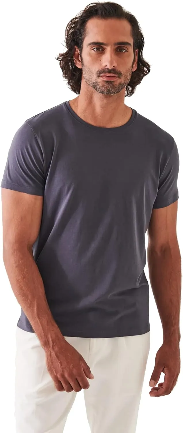 Iconic T Short Sleeve Crew Neck Pima Cotton Solid Men's Shirt