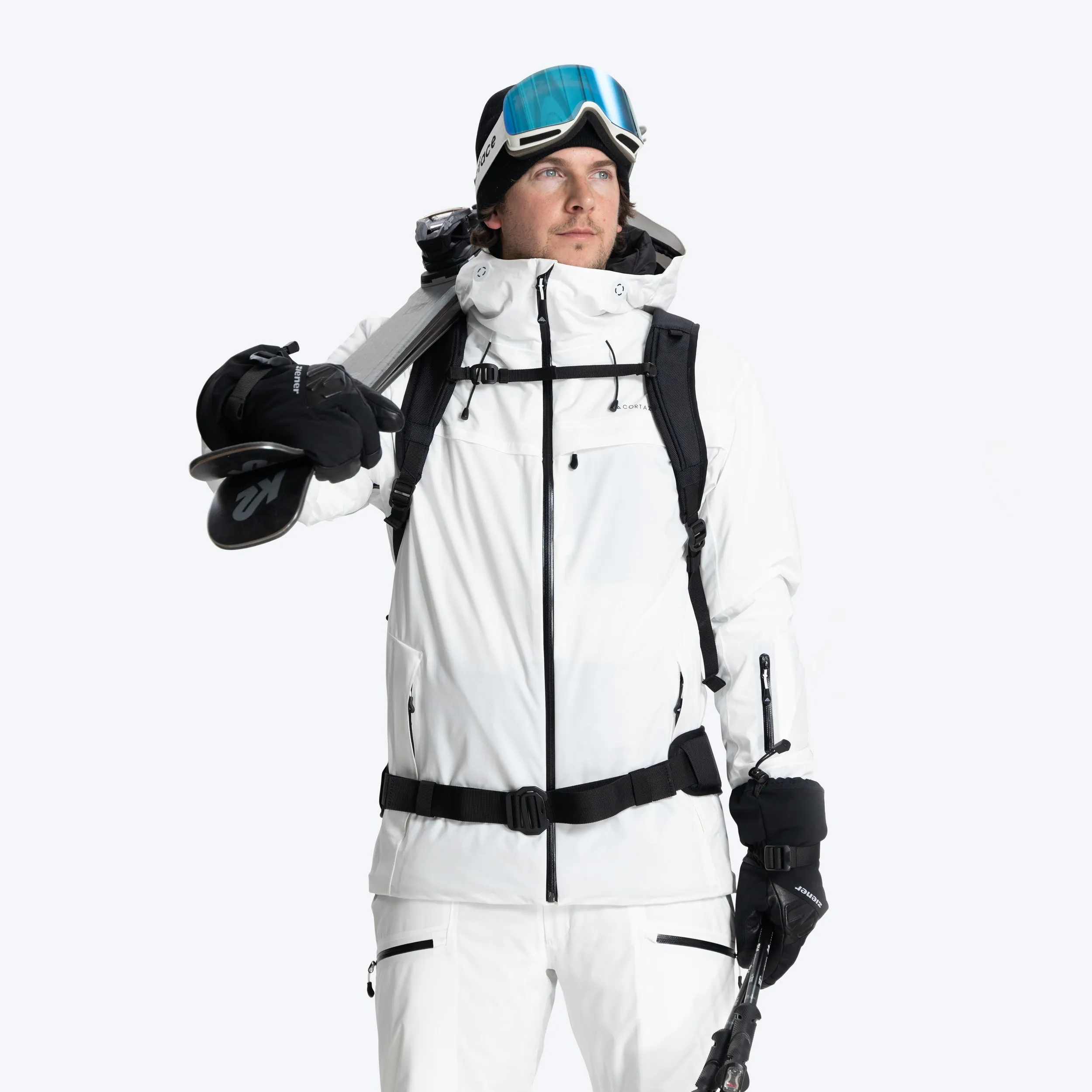 Insulated Hardshell Jacket White | Men