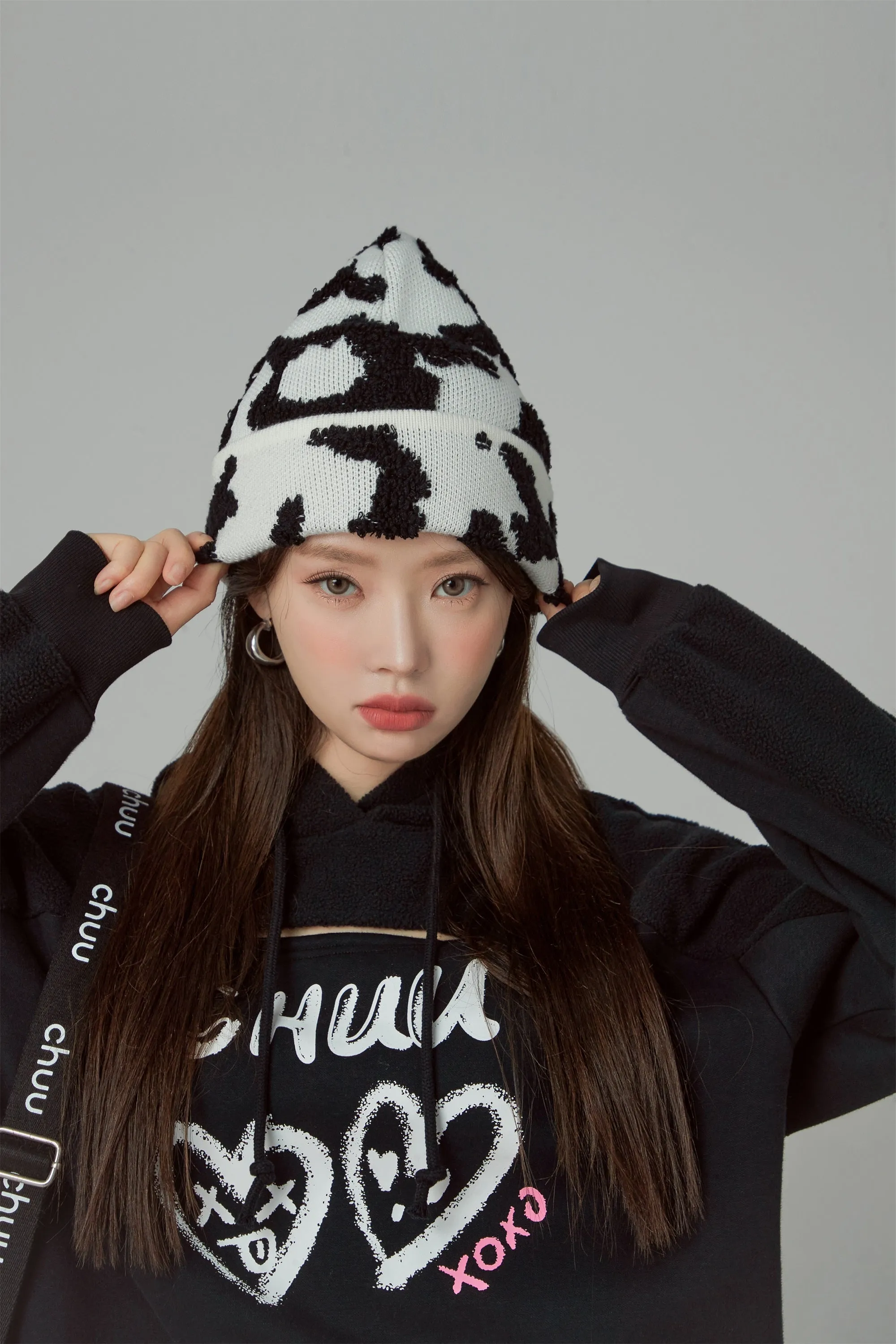 It Is You Or Me Loose Fit Hooded Dress