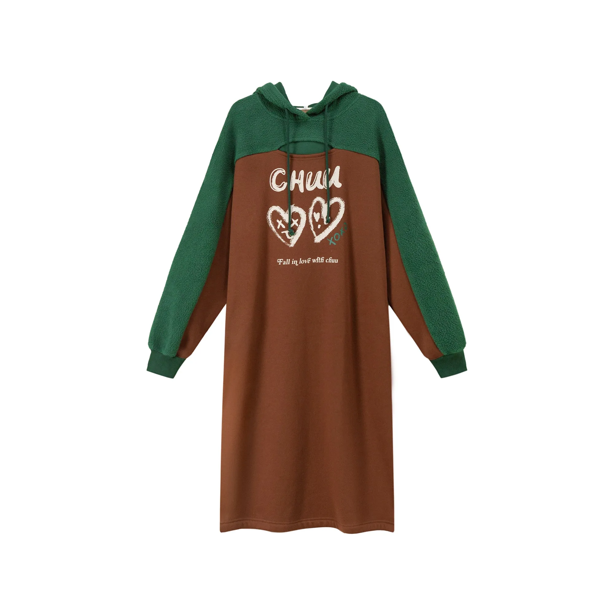 It Is You Or Me Loose Fit Hooded Dress