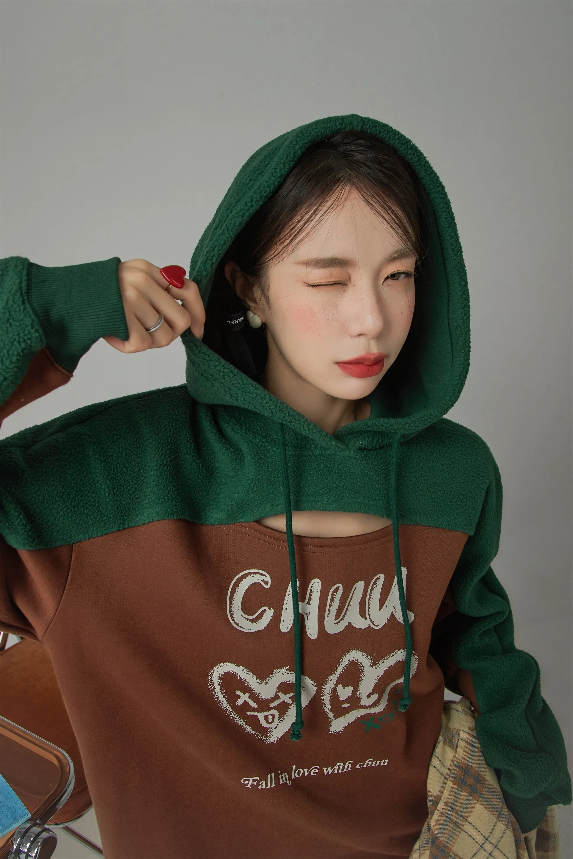 It Is You Or Me Loose Fit Hooded Dress
