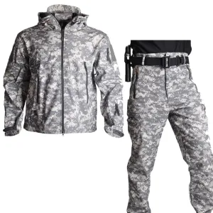 Jackets Soft Shell Hunting Jackets Army Waterproof Camo Uniforme Clothes Safari Windbreaker