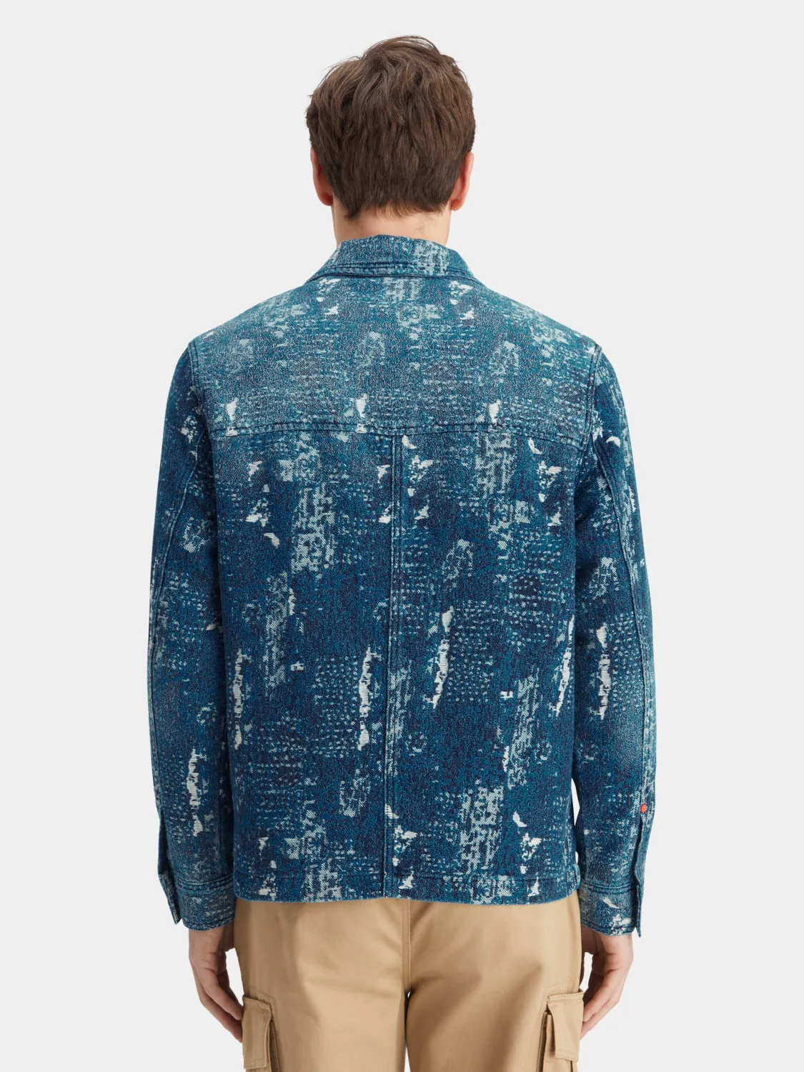 Jacquard denim workwear jacket