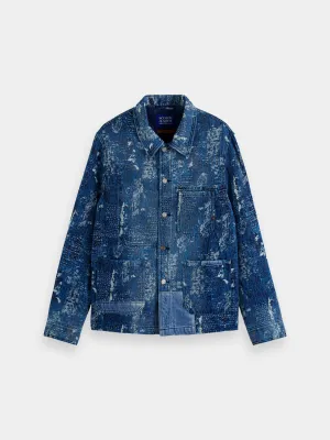 Jacquard denim workwear jacket
