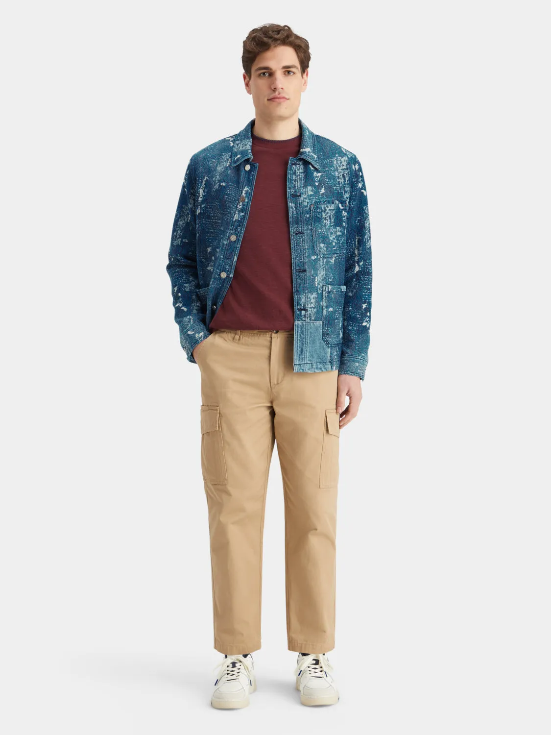 Jacquard denim workwear jacket