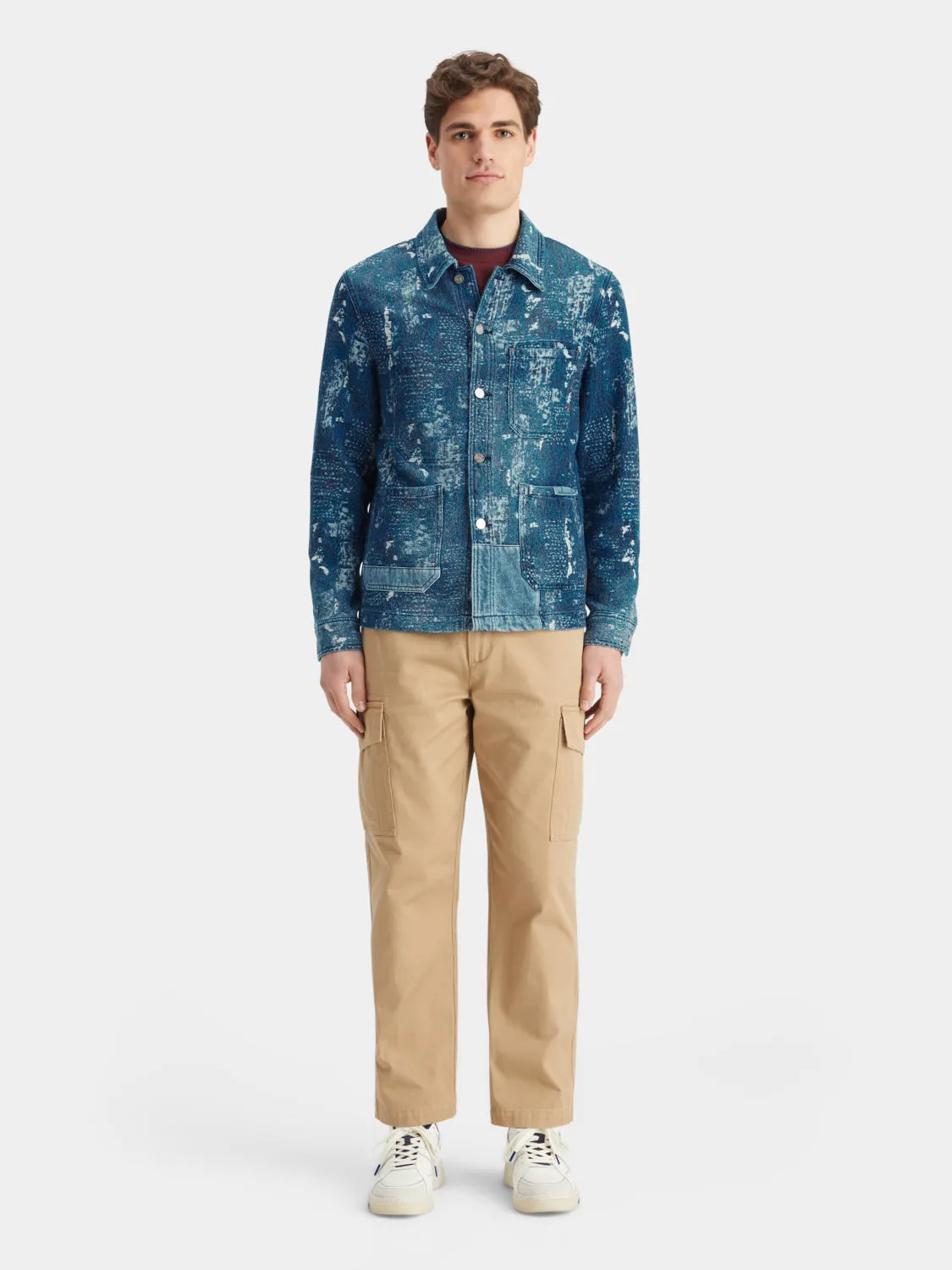 Jacquard denim workwear jacket
