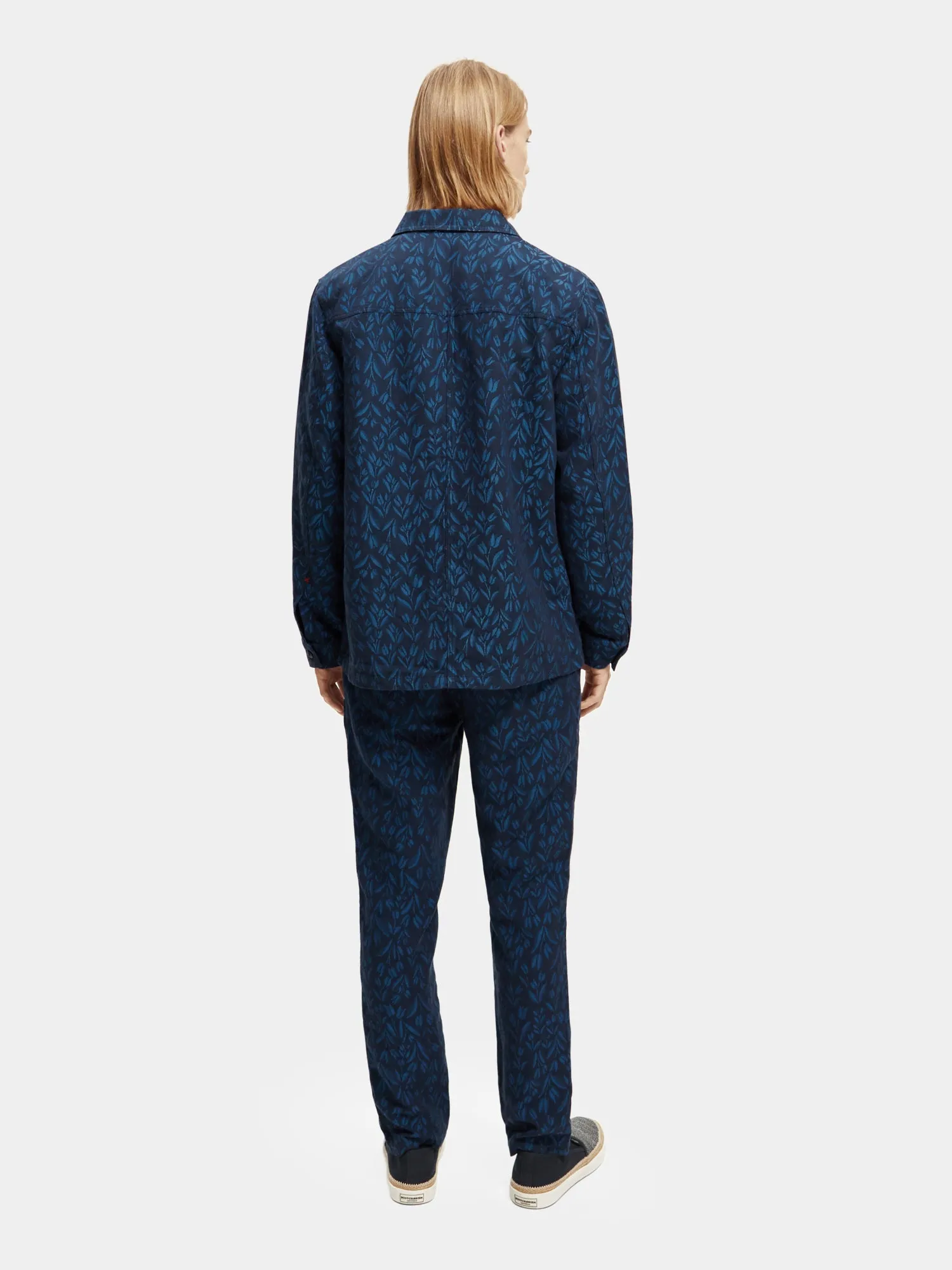 Jacquard linen blend Jacket