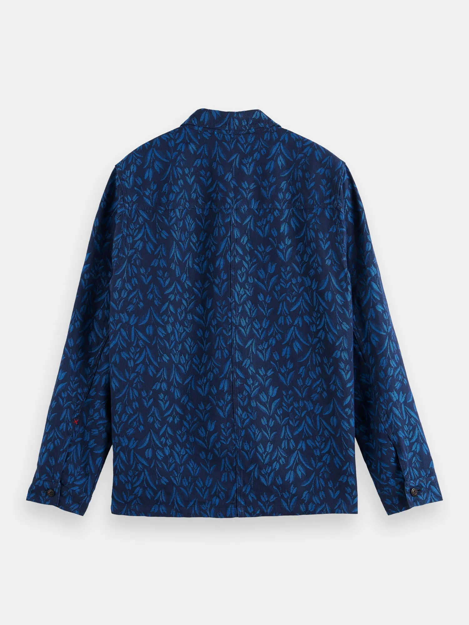 Jacquard linen blend Jacket