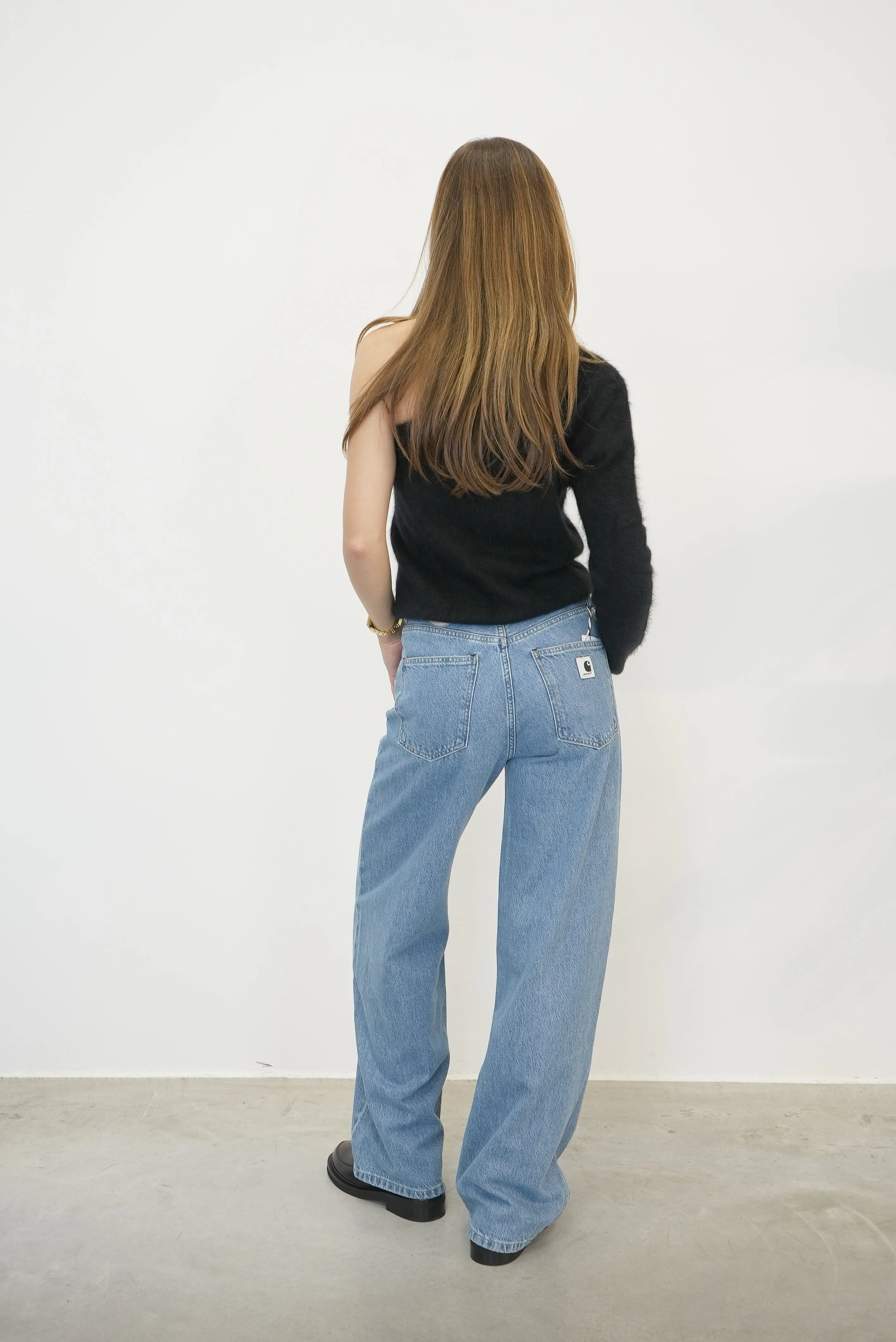 JANE PANT IN BLUE HEAVY STONE WASHED