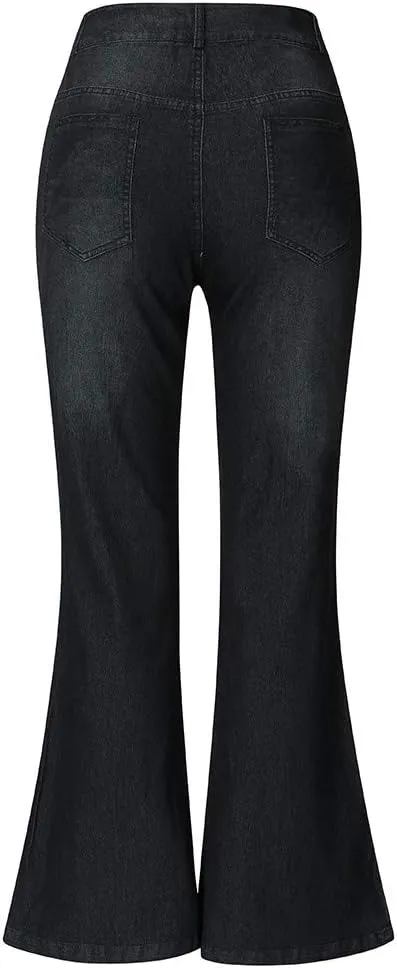 Jeans for Women Trendy Jeans Mid Womens Poket Lace Denim Casual Women's Jeans Jeans for Women Trendy Black Pants