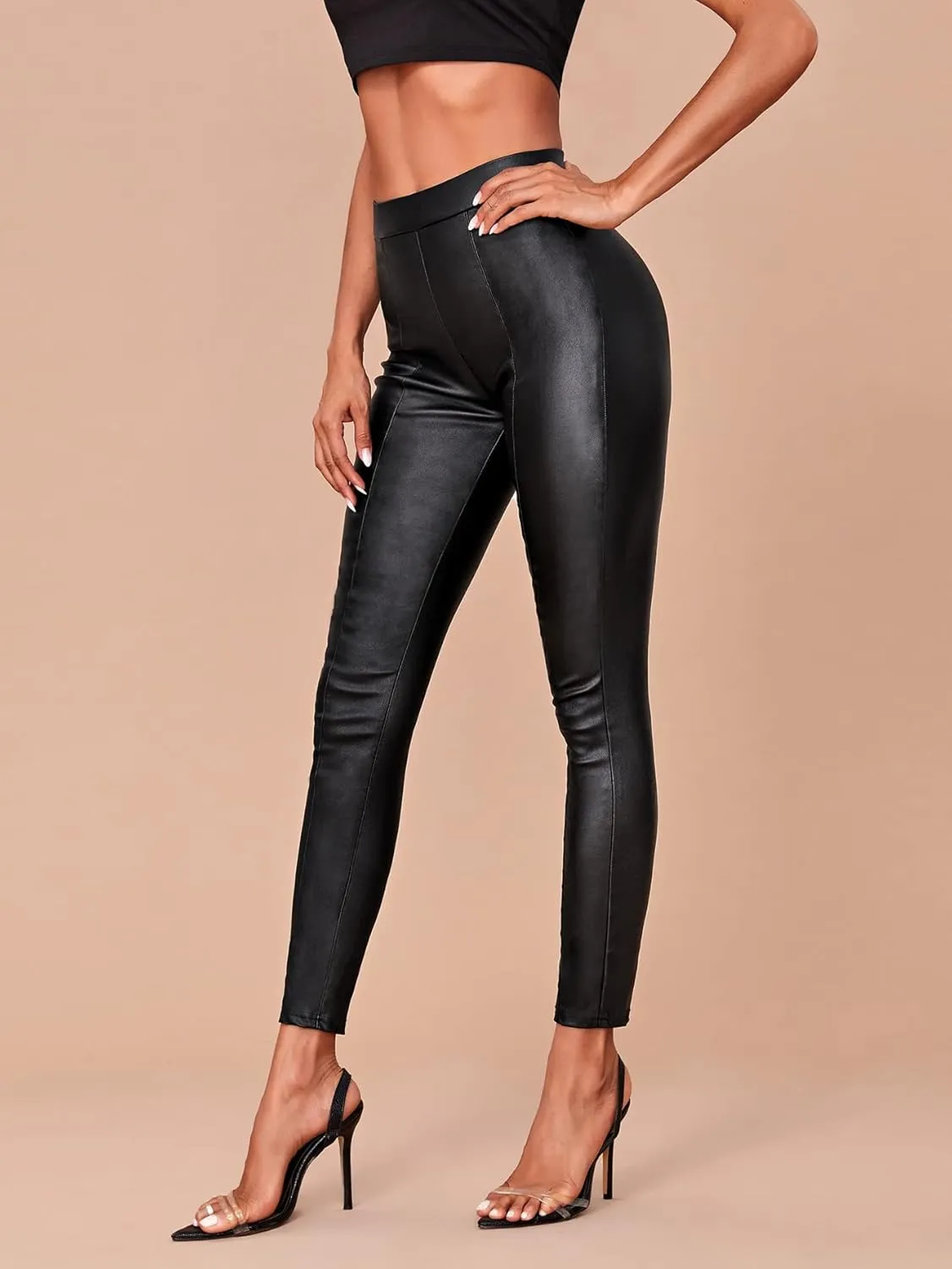 Jeans for Women Women's Jean High Stretch Cropped Skinny Jeans Jeans (Size : Large)