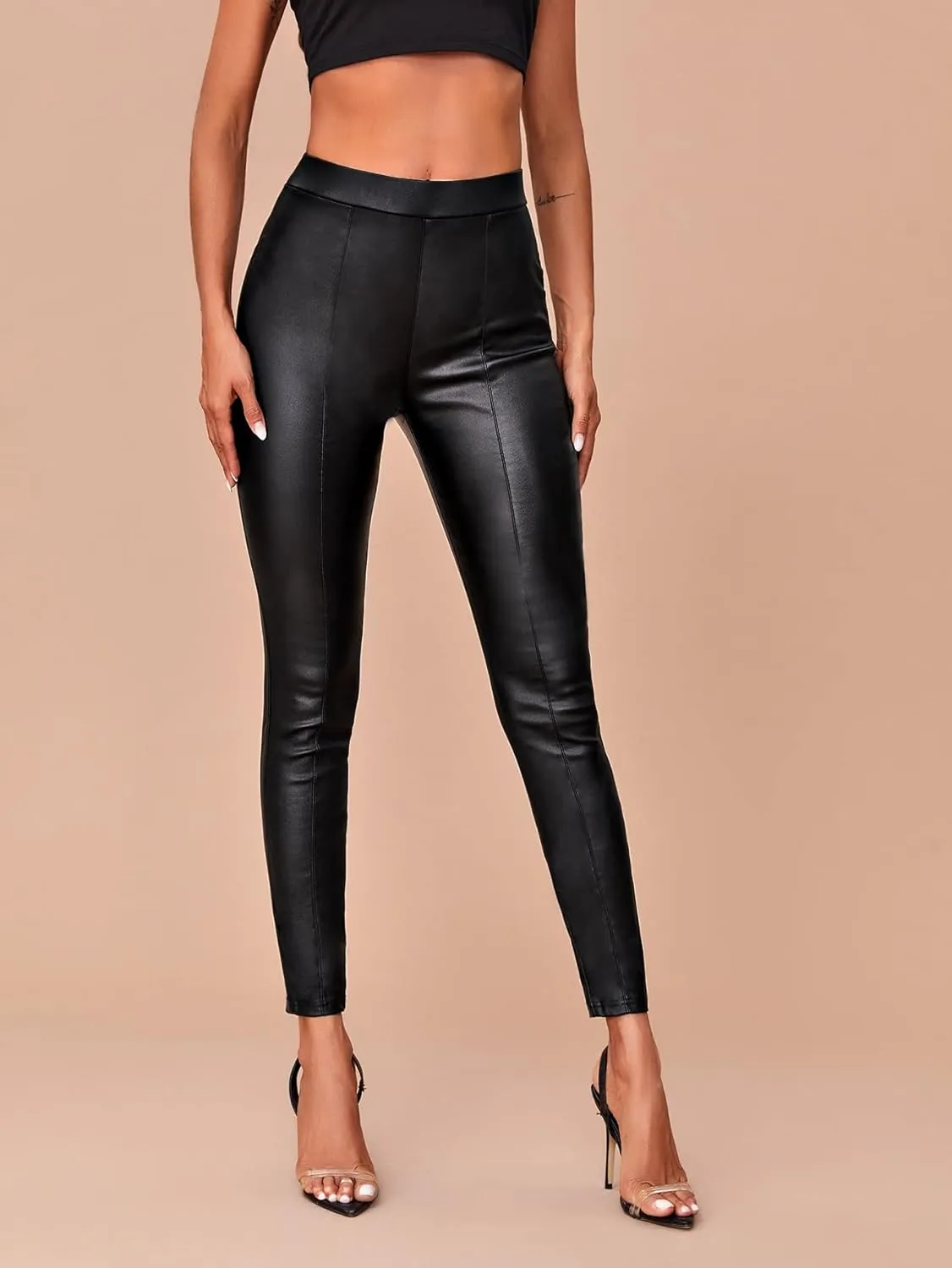 Jeans for Women Women's Jean High Stretch Cropped Skinny Jeans Jeans (Size : Large)
