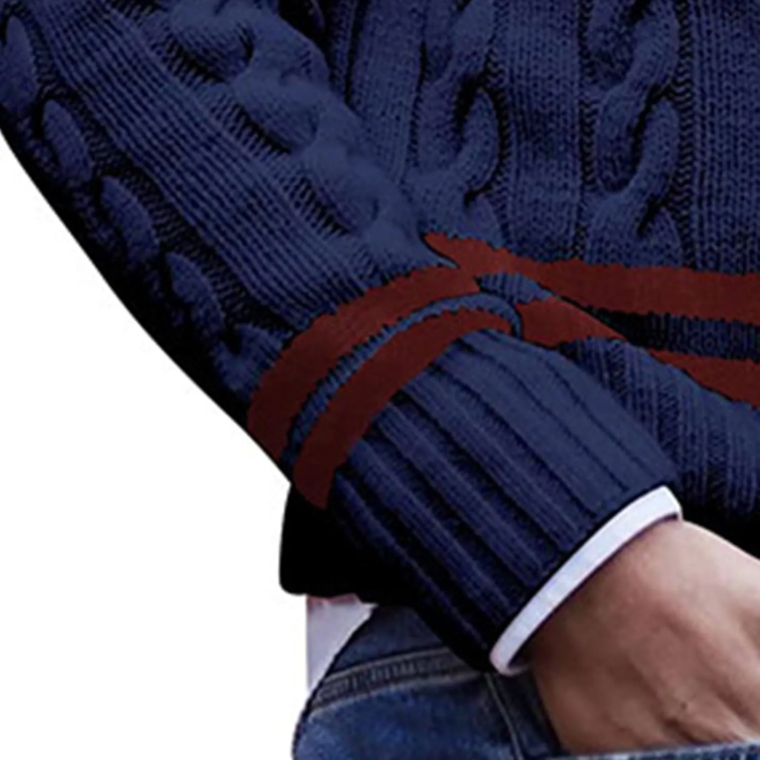 JEShifangjiusu Men'S Casual Slim Fit V-Neck Pullover Long Sleeve Knitted Pullover Sweaters Slim Fit Ribbed Knit Sweaters