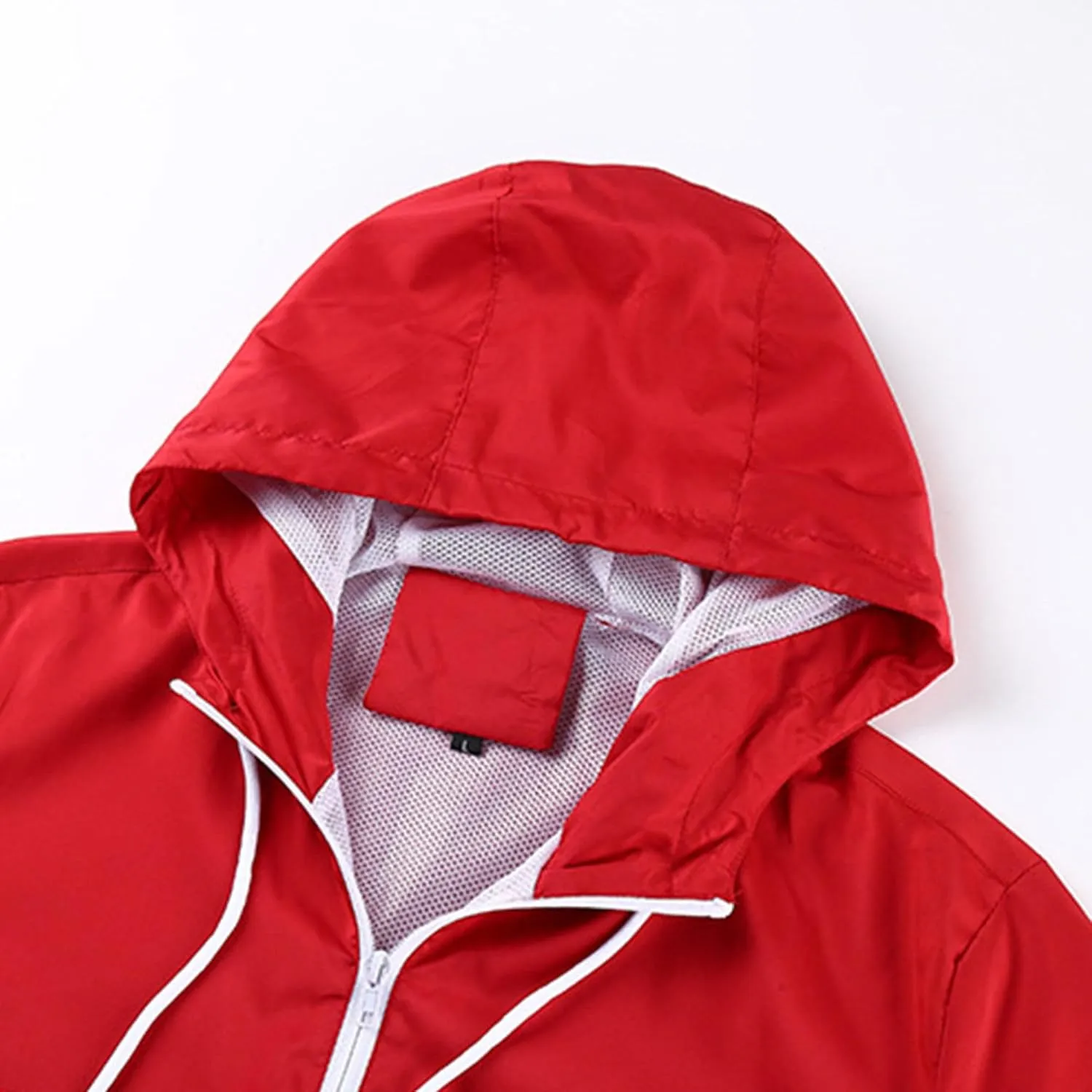JEsilunmaMY Men's Lightweight Mesh Lined Sportwear Long Sleeve Zip Up Bomber Jackets Casual Outdoor Hooded Sweatshirt