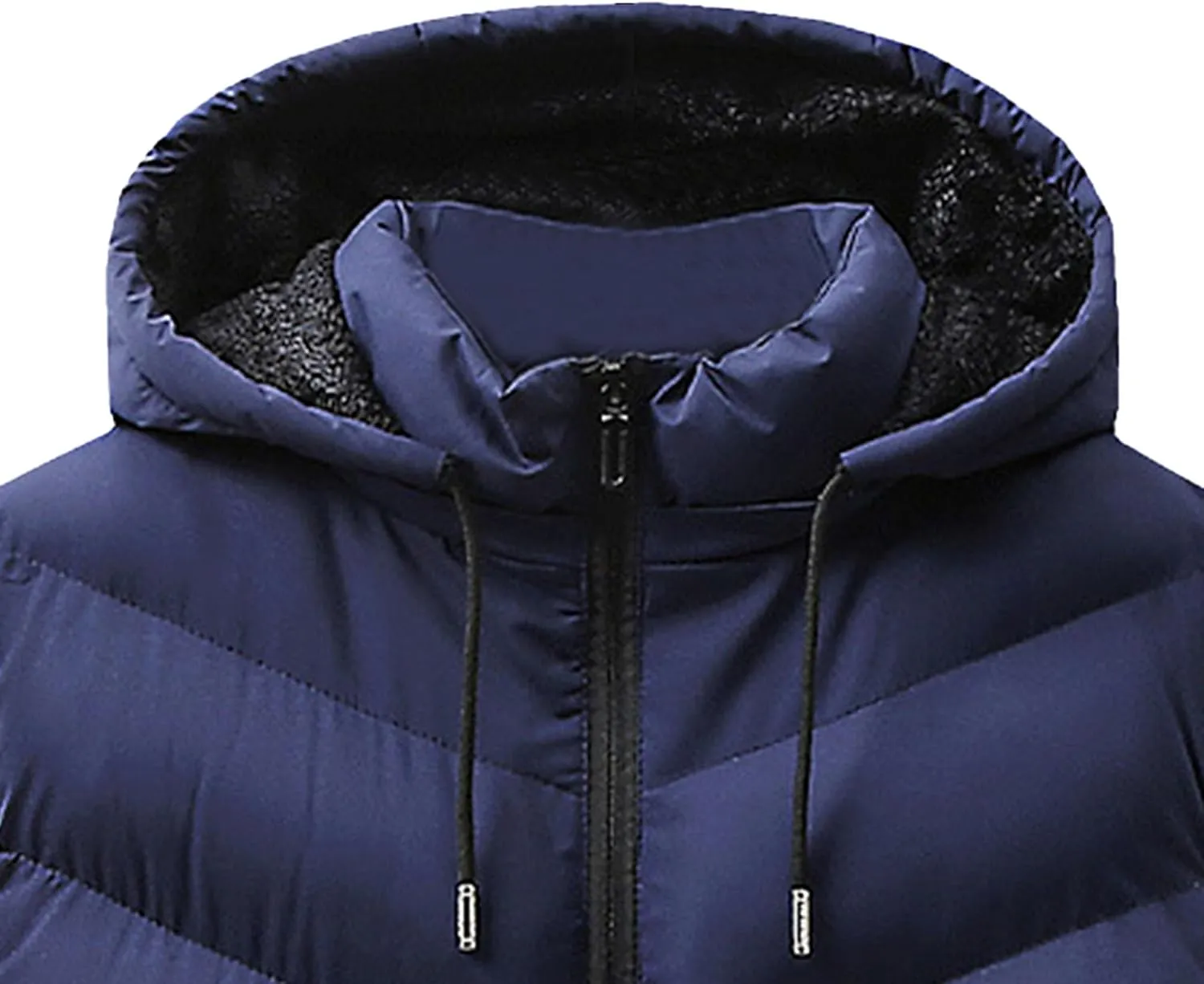 JEsilunmaMY Men's Quilted Warm Winter Puffer Vest Sleeveless Casual Padded Vest with Hood Fashion Cotton Down Vest Jacket