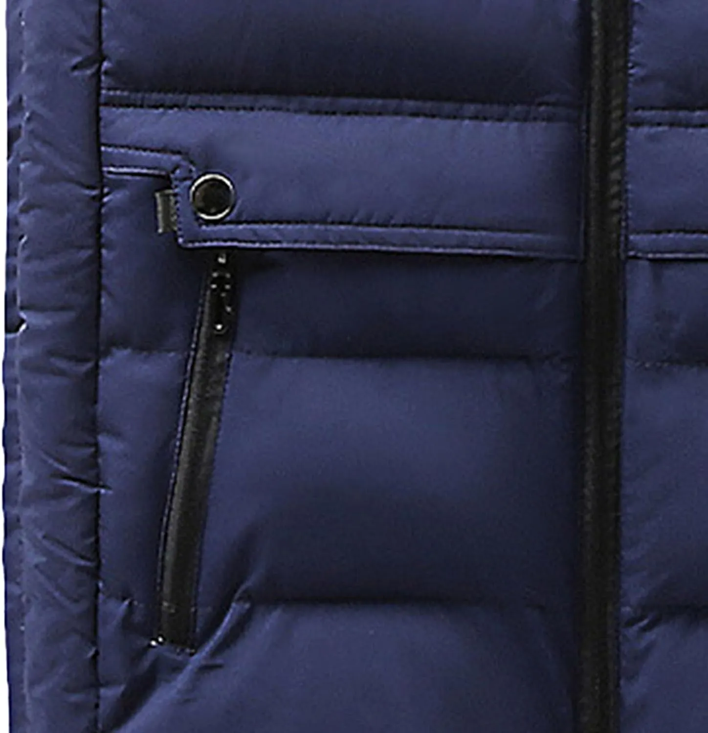JEsilunmaMY Men's Quilted Warm Winter Puffer Vest Sleeveless Casual Padded Vest with Hood Fashion Cotton Down Vest Jacket