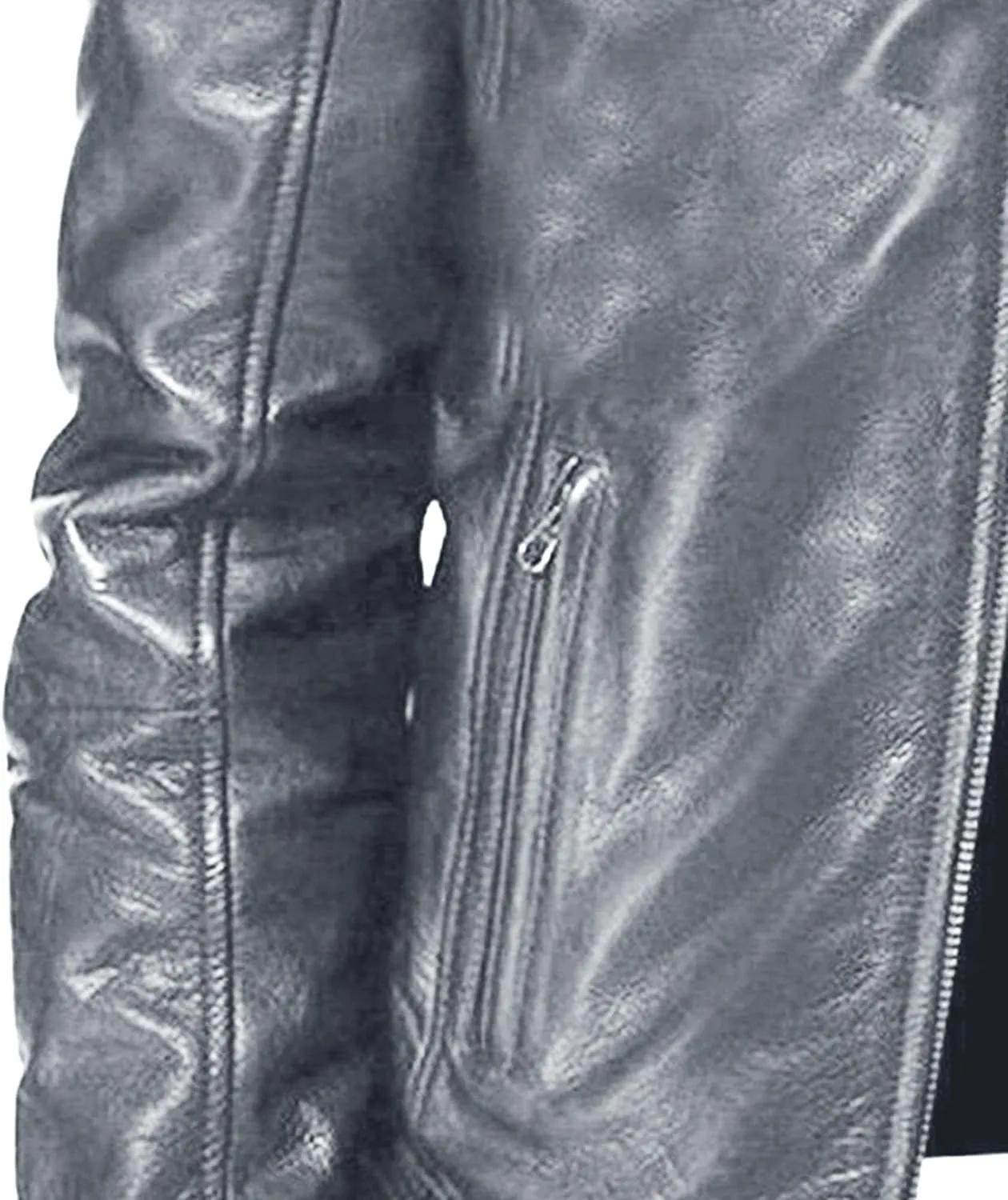 JEsilunmaMY Men's Solid Color PU Leather Jacket Stand Collar Motorcycle Biker Coats Warm Winter Punk Slim Bomber Outwear