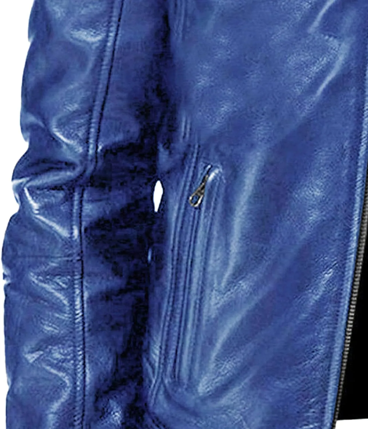 JEsilunmaMY Men's Solid Color PU Leather Jacket Stand Collar Motorcycle Biker Coats Warm Winter Punk Slim Bomber Outwear