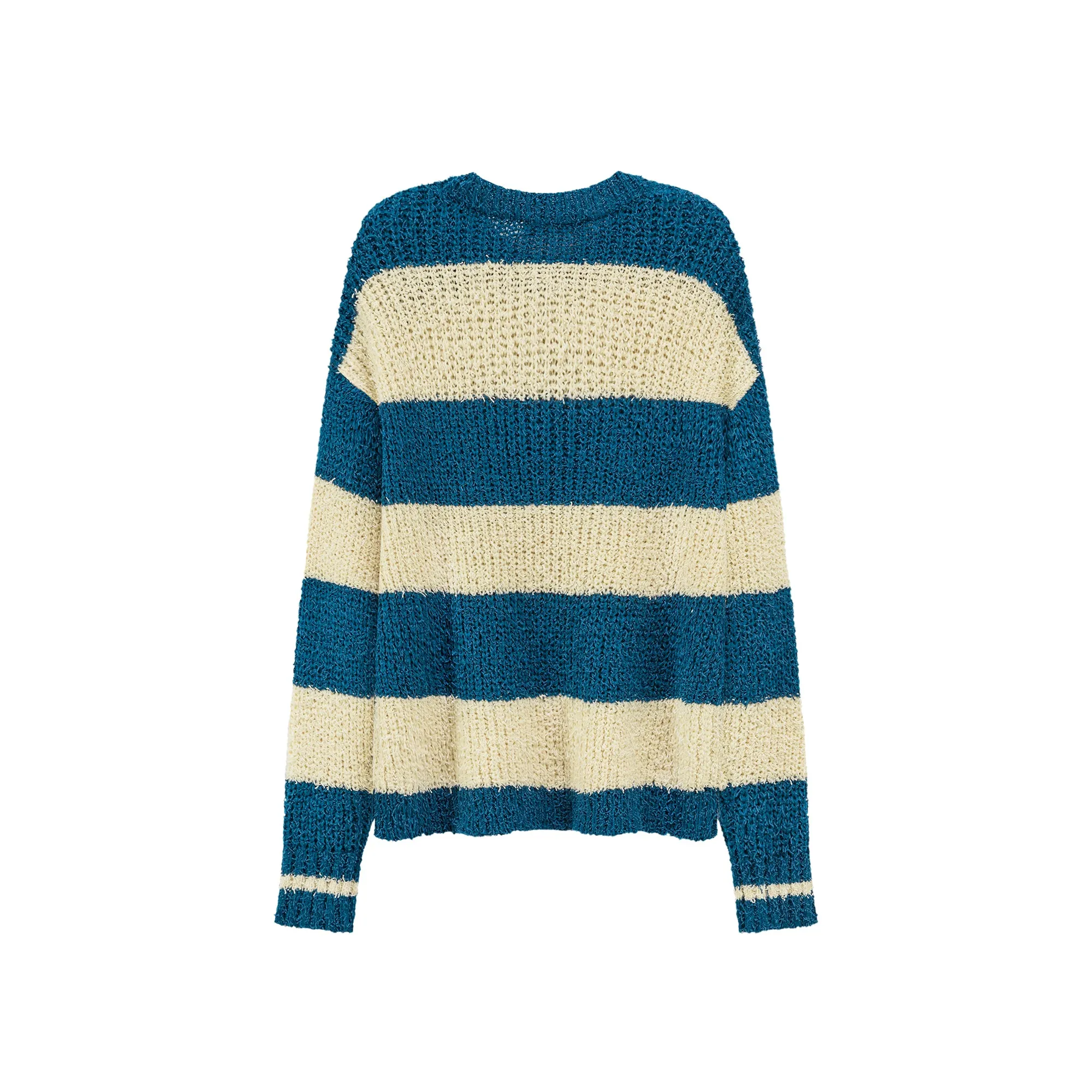 Jolly Slit Stripe Loose Fit Knit Top