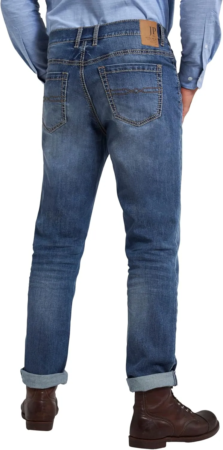 JP 1880 Menswear Big & Tall Plus Size L-8XL Super Stretch Used Look 5 Pocket Straight Fit Denim Jeans 711564