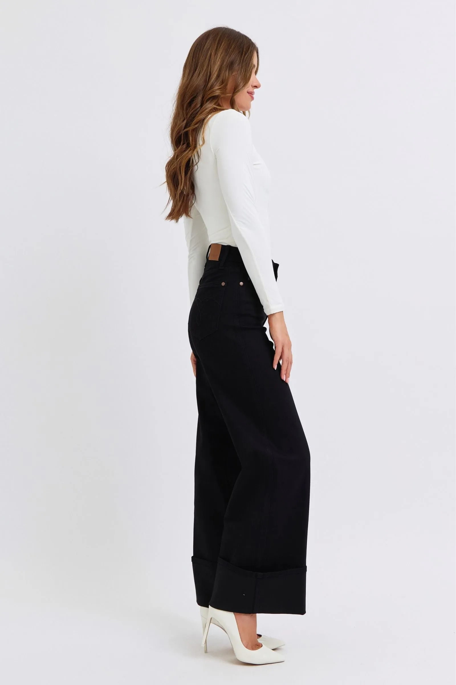 Judy Blue HW Retro Wide Leg w/ Cuff