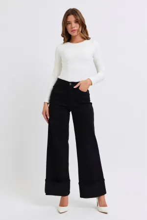 Judy Blue HW Retro Wide Leg w/ Cuff
