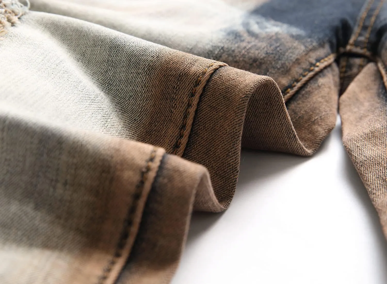 JUNBAOSS Men's Slim Fit Stretch Jeans Ripped Skinny Jeans for Men, Distressed Straight Leg Fashion Comfort Flex Waist Pants