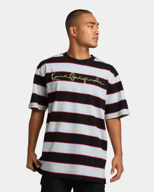 Karl Kani Originals Stripe T-Shirt Light Blue