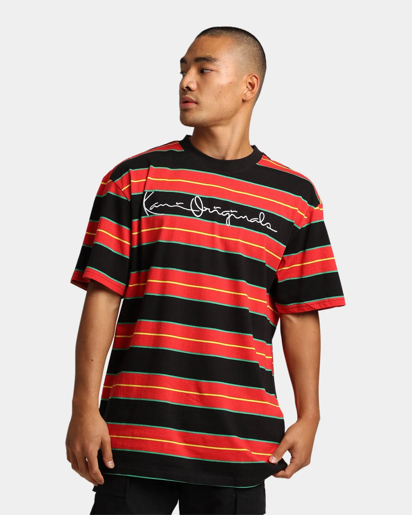 Karl Kani Originals Stripe T-Shirt Red