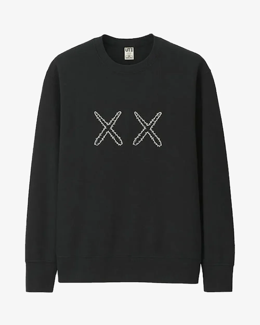 KAWS X UNIQLO X SESAME STREET XX BLACK CREWNECK