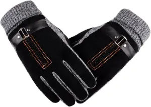 KESYOO Leather Gloves Ski Gloves Warm Gloves for Men Mittens Men Gloves Men's Gloves Winter Gloves Mens Gloves