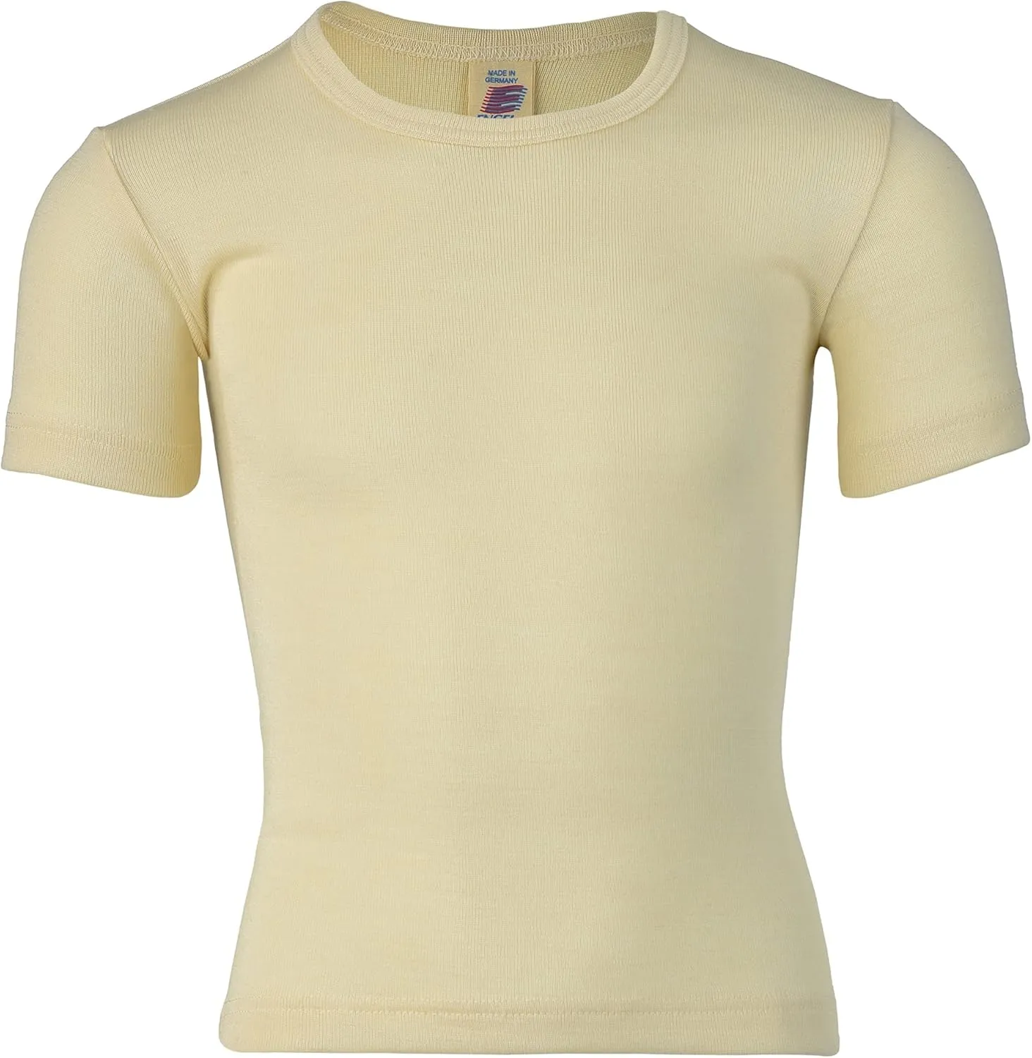 Kid's Short Sleeve Thermal Shirt: Warm and Thin Base Layer Top, Organic Merino Wool Silk, Sizes 2-15 Years