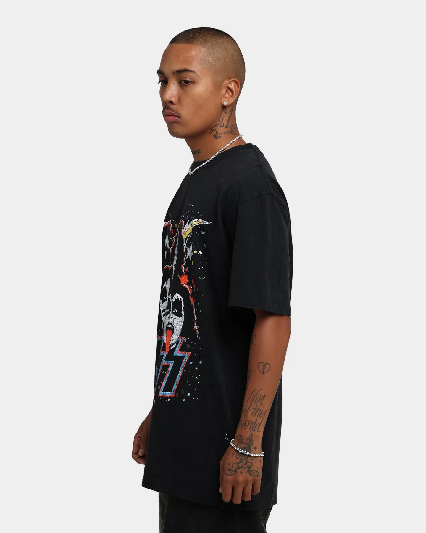 KISS Vintage Faces T-Shirt Black Wash