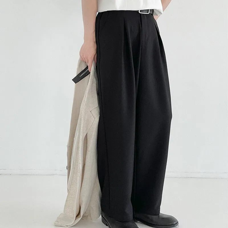 [Korean Style] 2 Colors Wide Straight Trousers