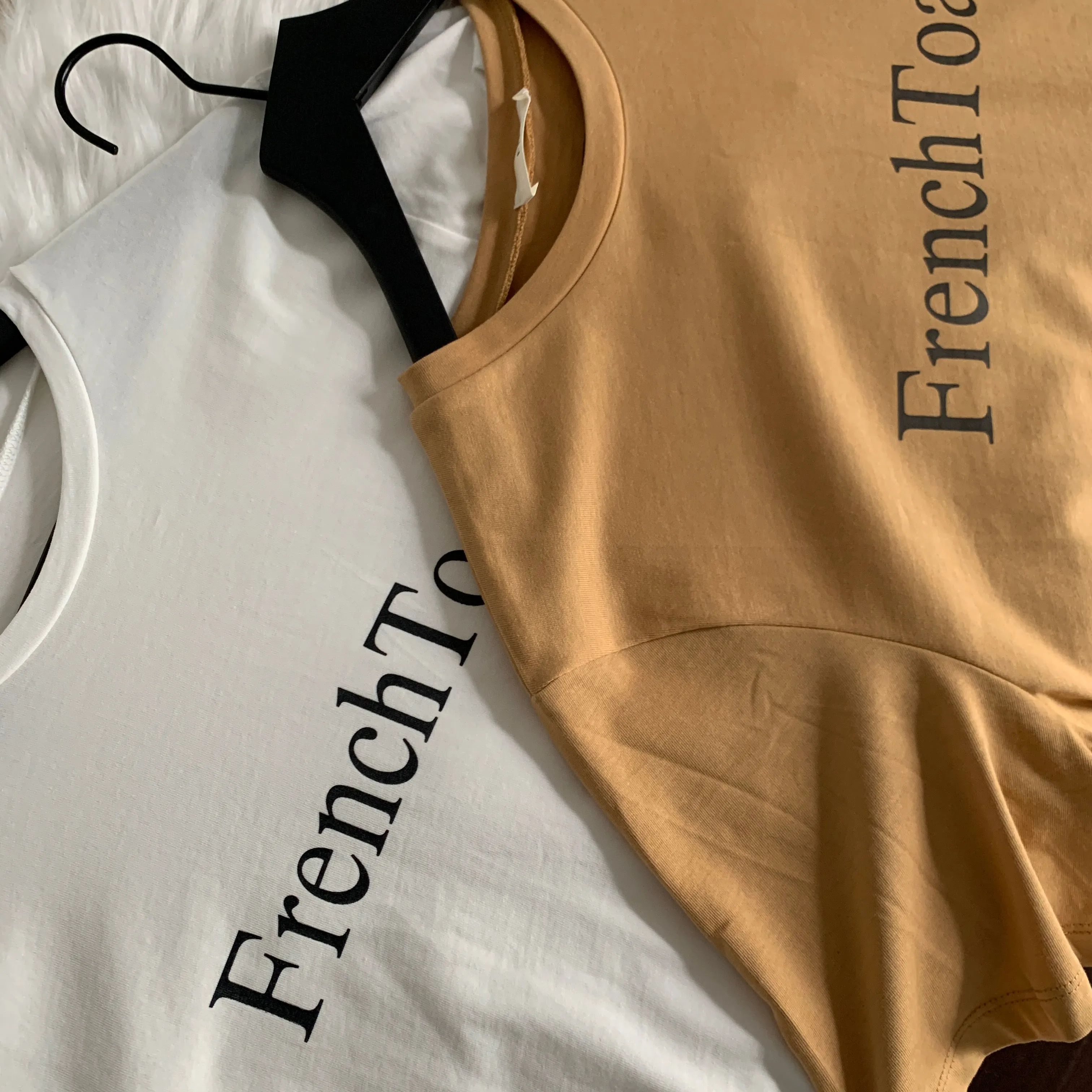 [Korean Style] French Toast Printing Graphic Cotton T-shirt