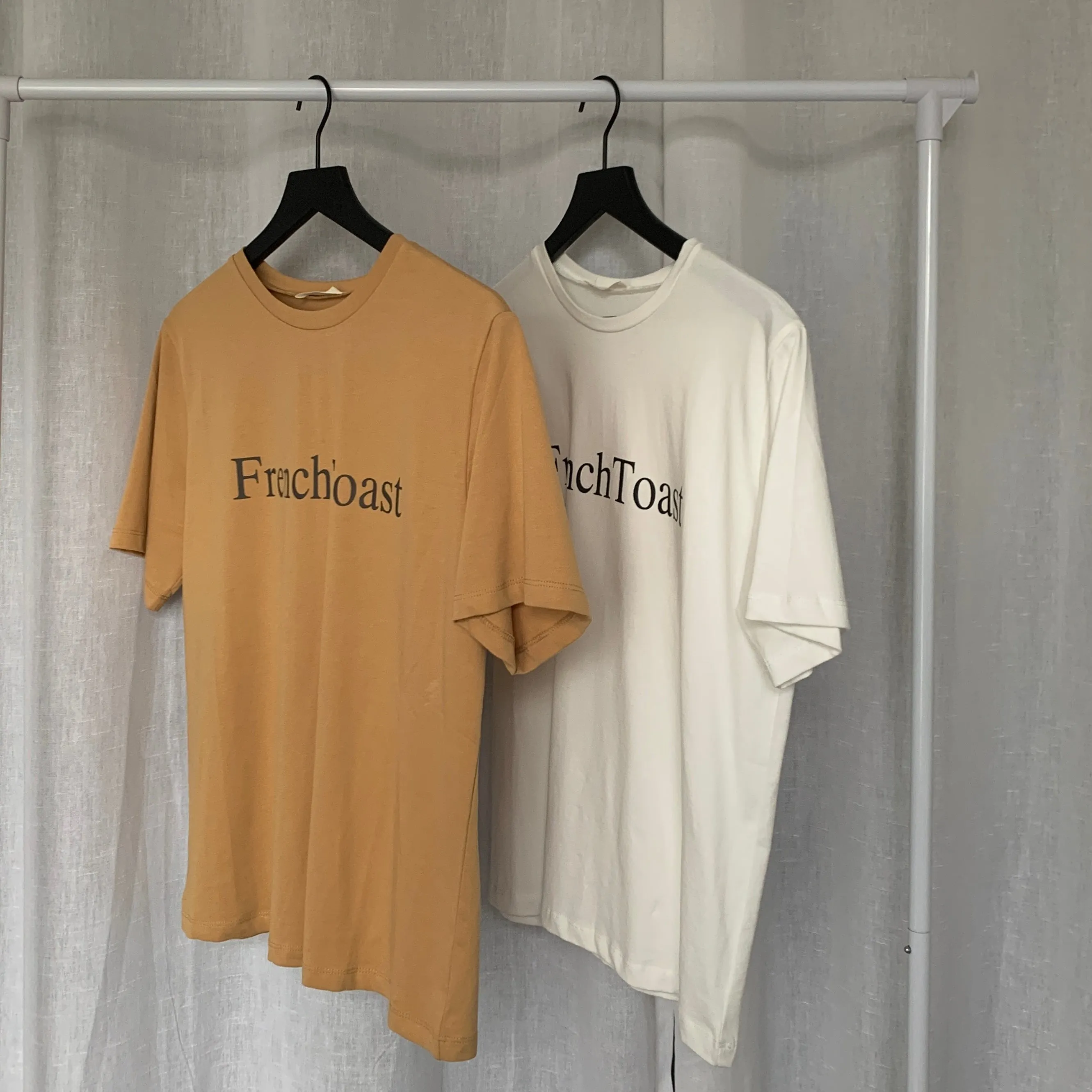 [Korean Style] French Toast Printing Graphic Cotton T-shirt