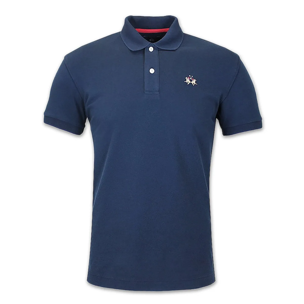 La Martina - Slim Fit Pique Polo Shirt in Navy