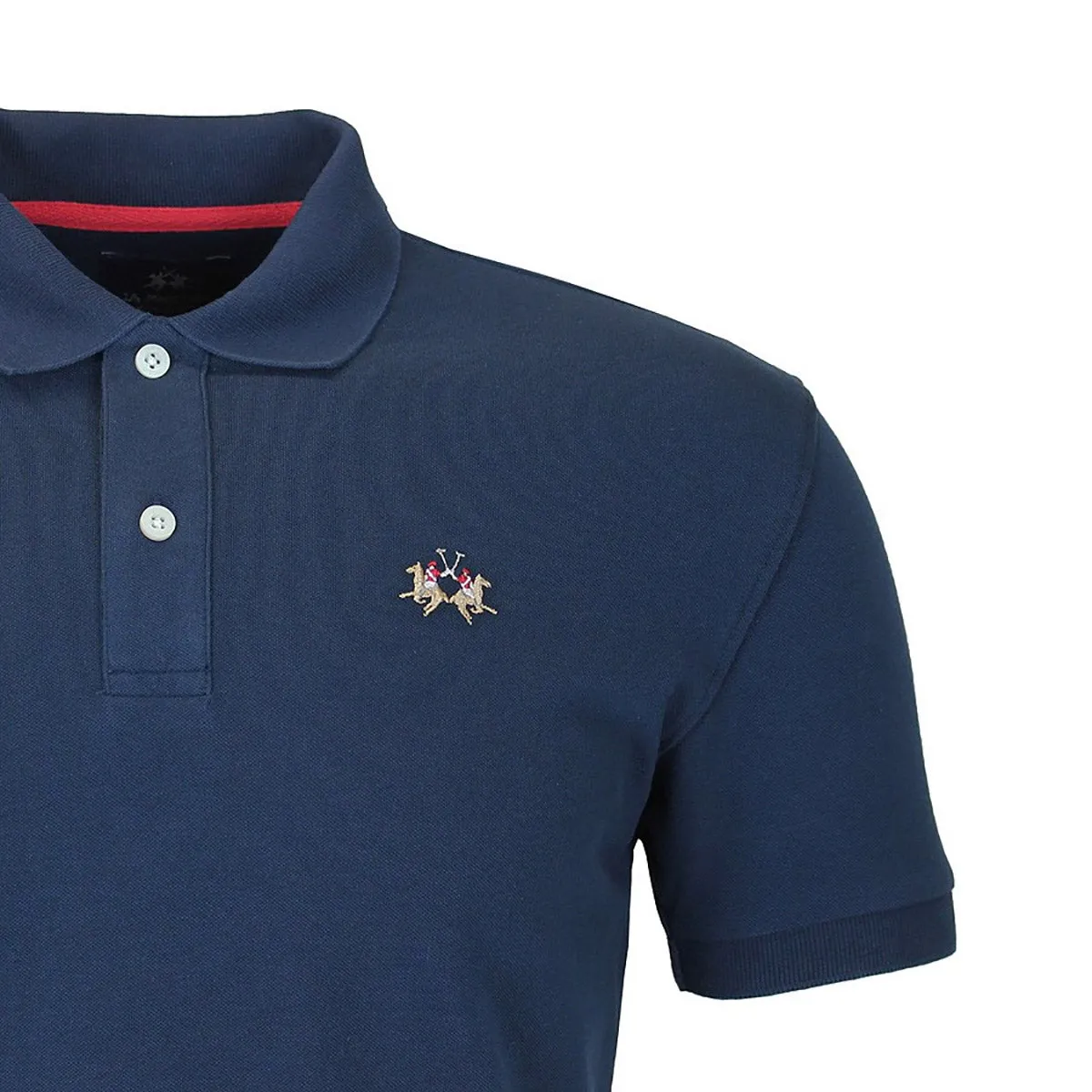 La Martina - Slim Fit Pique Polo Shirt in Navy