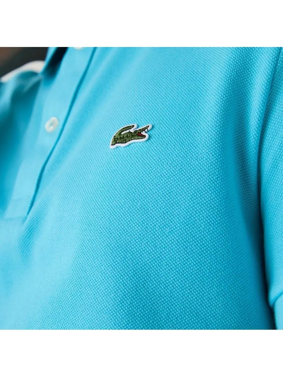 Lacoste Men's Slim Fit Pique Polo Turquoise PH4012 HL5