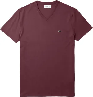 Lacoste Men's V Neck Cotton Pima T-Shirt