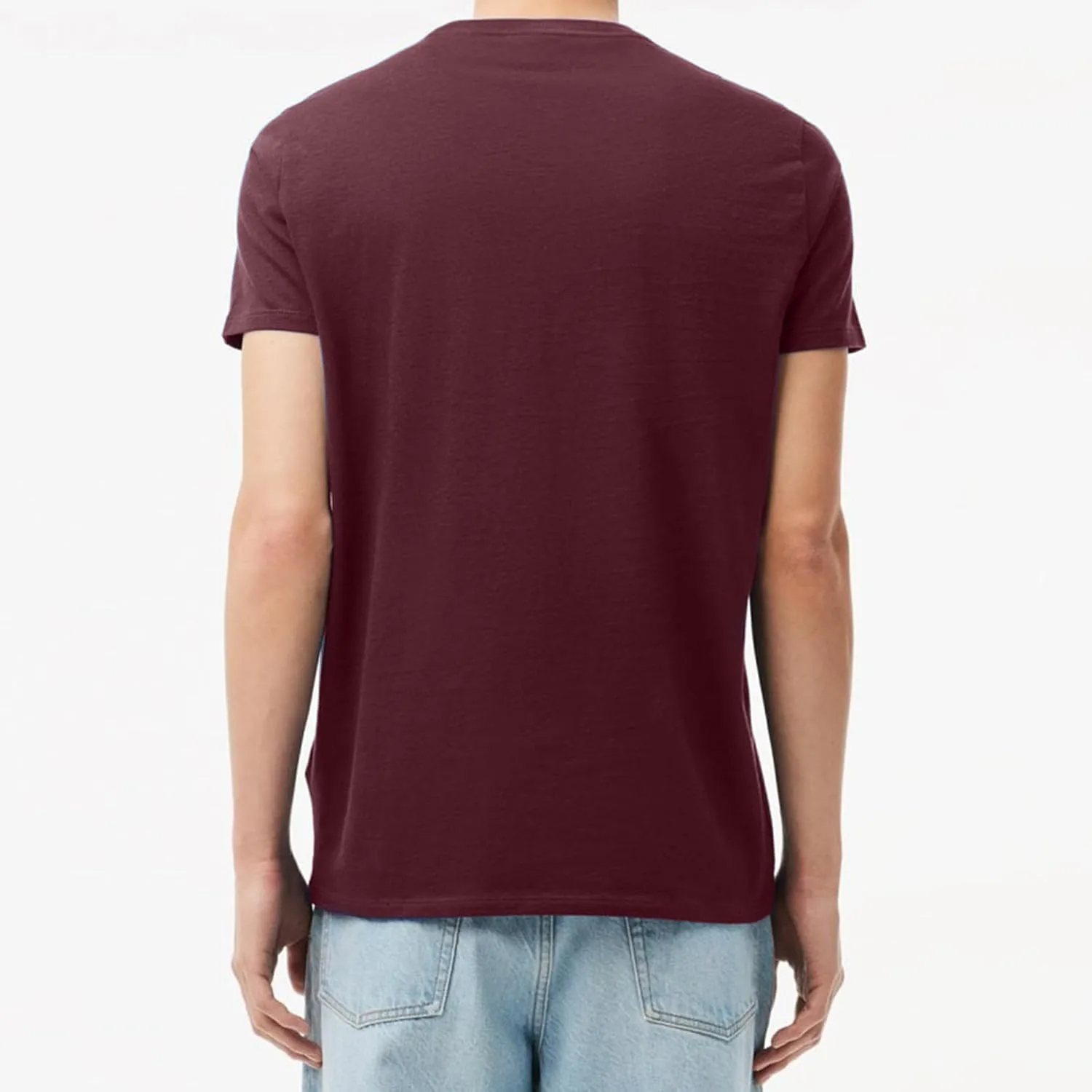 Lacoste Men's V Neck Cotton Pima T-Shirt