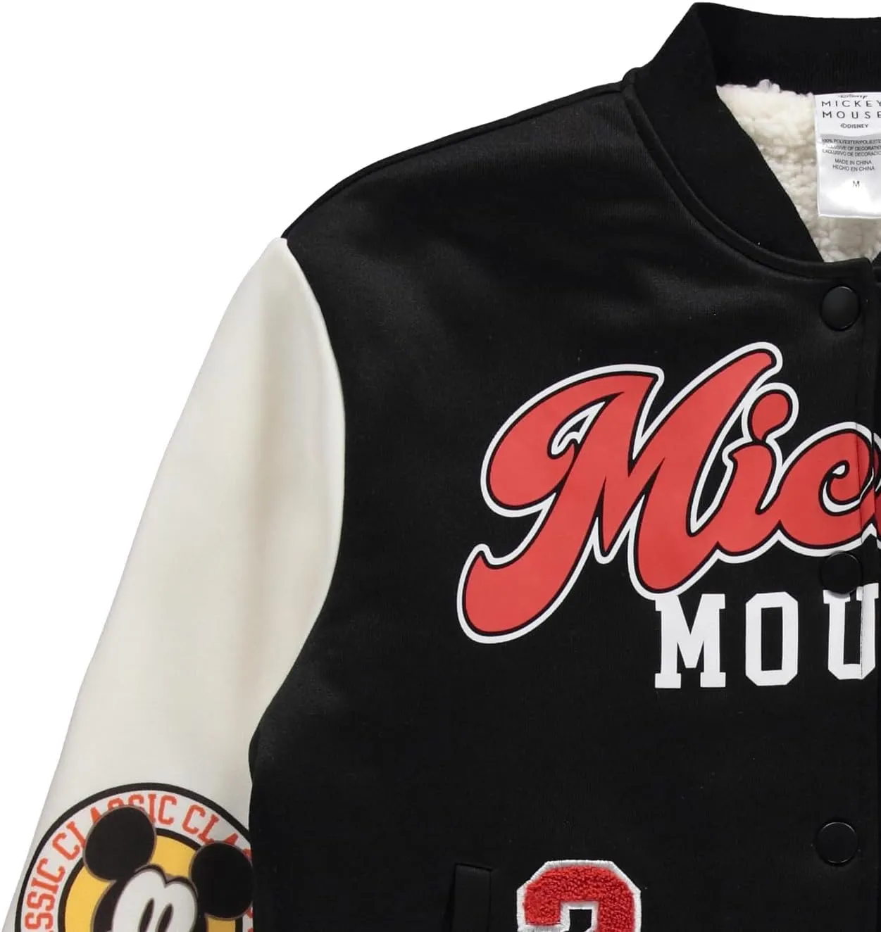 Ladies Mickey Mouse Bomber Jacket - Ladies Classic Mickey Mouse Authentic Bomber Jacket