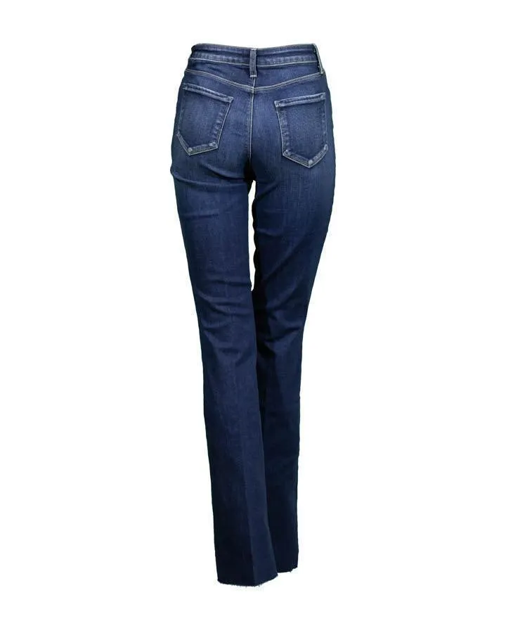 L'Agence Ruth Straight Leg Raw Hem Jeans