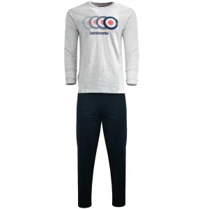 Lambretta Mens Target Loungewear Set - Grey/Navy