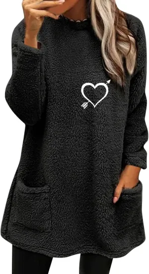LCMTWX Womens 2023 Winter Fuzzy Fleece Jacket Fleece Thickening Plus Size Coat Jacket Solid Oversized Fuzzy Fleece Fluffy